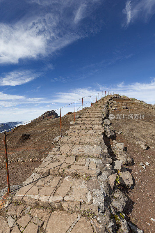 Pico do areeiro山徒步，马德拉岛，葡萄牙